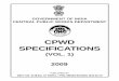 CPWD SPECIFICATIONS - Central Public Works · PDF filegovernment of india central public works department 2009 cpwd specifications (vol. 1) published by director general of works,
