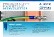 PRODUCT SAFETY ENGINEERING NEWSLETTER - · PDF fileIEC 60335-2-95 ed3.1 (2015-01) Household and similar electrical appliances - Safety - Part 2-95: Particular ... IEEE PSES PRODUCT