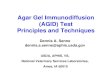 Agar Gel Immunodiffusion (AGID) Test Principles and Overview-D... · Agar Gel Immunodiffusion (AGID) Test Principles and Techniques Dennis A. Senne dennis.a.senne@aphis.usda.gov USDA,