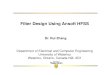 Filter Design Using Ansoft HFSS - University of Waterlooece.uwaterloo.ca/~ece770/HFSS_Filter_Design.pdf · Filter Design Using Ansoft HFSS. Dr. Rui Zhang. Department of Electrical
