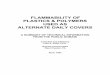 FLAMMABILITY OF PLASTICS & POLYMERS USED -  · PDF fileFLAMMABILITY OF PLASTICS & POLYMERS USED AS ... coke, wood, and straw, ... and other "plastic" tarpaulins/geotextiles are