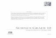 Integrated Resource Package -  · PDF fileII. Science 8 to 10 ... scientific disciplines – biology, physics, chemistry, ... examine basic concepts, principles, laws, and