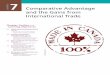 CHAPTER Comparative Advantage and the Gains from ... · PDF file7.2 Comparative Advantage in International Trade , page 192 ... Businesspeople today can travel to Europe or Asia using