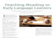 Teaching Reading to Early Language Learners. - nbsp; Web viewTeaching Reading to. Early. Language. Learners. Recent. research. offers. insights. into. effe. c. t. i. ve. ... sap ­