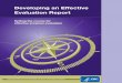 Developing an Effective Evaluation Report · PDF fileDeveloping an effective evaluation report: Setting the course for effective program evaluation. ... The content and steps for writing