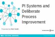 PI Systems and Deliberate Process Improvementcdn.osisoft.com/corp/en/media/presentations/2014/RegionalSeminars/... · PI Systems and Deliberate Process Improvement ... –Production