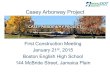 Casey Arborway Project - Welcome to · PDF fileCasey Arborway Project First Construction Meeting January 21 st, ... (DCR) • MassDOT ... • Retrofit of older diesel equipment with