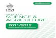THE FACULTY OF SCIENCE AND AGRICULTUREsta.uwi.edu/resources/documents/facultybooklets/ScienceAgri... · THE FACULTY OF SCIENCE AND AGRICULTURE 1 ... Major in Geography ... Major in