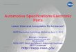 Automotive Specifications/Electronic Parts - NASA .Automotive Specifications/Electronic Parts National Aeronautics and Space Administration . ... on by particular auto manufacturers