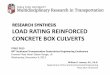 Load Rating Reinforced Concrete Box Culverts - STGEC. Lawson - Load... · RESEARCH SYNTHESIS LOAD RATING REINFORCED CONCRETE BOX CULVERTS William D. Lawson, P.E., Ph.D. Department