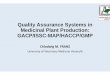 Quality Assurance Systems in Medicinal Plant Production ... · PDF fileQuality Assurance Systems in Medicinal Plant Production: ... European Seminar, 19 November 2004, Brussels Slide