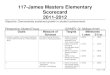 117-James Masters Elementary Scorecard 2011-2012 · PDF file117-James Masters Elementary Scorecard 2011-2012 ... • K-2- 60% • 3-12-75% ... Q1 Q2 Q3 Q4 •