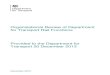 Organisational review of Department for Transport rail ... · PDF fileDo not remove this if sending to pagerunnerr Page Title Organisational Review of Department for Transport Rail