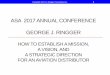 ASA 2017 ANNUAL CONFERENCE GEORGE J. · PDF file71 Thanks for attending! and remember “To stop learning. is to stop living.” George J. Ringger G. Ringger Consulting, Inc. George
