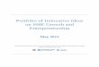 Portfolio of Innovative Ideas on SME Growth and ... · PDF filePortfolio of Innovative Ideas on SME Growth and Entrepreneurship ... This idea is likely to be particularly relevant