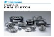 TSUBAKI CAM CLUTCH - Tsubaki Europe · PDF file4 STANDARD SPRAG TYPE CAM CLUTCH CONSTRUCTION The figure shows a typical model from the MZ Series for explaining construction. Major