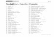 Nutrition Facts Cards (pdf) - Food and Nutrition Service · PDF fileNutrition Facts Cards 1.BLANK LABEL 2.Apple ... Potato chips 124. Potato, baked ... Banana 9. Beans, kidney, canned