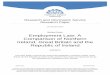 Michael Potter Employment Law: A Comparison of · PDF fileEmployment Law: A Comparison of ... jurisdictions having relatively consolidated employment law. ... a wide-ranging review