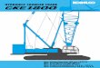 HYDRAULIC CRAWLER CRANE - KOBELCO · PDF fileMax. Lifting Capacity: 180 ton x 3.75 m Max. Crane Boom Length: 85.3 m Max. Long Boom Length: 85.3 m Max. Fixed Jib Combination: 73.2 m