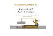 Track-O Jib Crane - Movex · PDF filePage 3 of 10 INSTALLATION PROCEDURE 1. Position the Track-O backwards to the base of the jib crane. 2. Remove the drawer from the Track-O and put