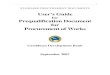 STANDARD PROCUREMENT DOCUMENTS - s-Guide-for... · PDF file1 STANDARD PROCUREMENT DOCUMENTS User’s Guide for Prequalification Document for Procurement of Works Caribbean Development