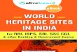 World Heritage Sites In India - download.oliveboard.indownload.oliveboard.in/pdf/World Heritage Sites In India.pdf · Archaeological Park 2004 Gujarat ... Nalanda 2016 Bihar ... Le