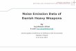 Noise Emission Data of Danish Heavy Weapons - · PDF fileNoise Emission Data of Danish Heavy Weapons by Ing Waseim Alfred ... 120 mm Rheinmetall L55 Smoothbore Gun on MBT Leopard 2