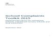 Advice template - Diocese of St Albans Web viewSchool Complaints Toolkit 2015. Departmental advice for maintained schools, maintained nursery schools and local authorities. September