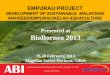 Presented at BioBorneo 2013 - · PDF fileBioBorneo 2013 19-20 February, ... Output . BACKGROUND Bengkel Pelan Strategik Penyelidikan Empurau/Kelah (Tor tambroides) Malaysia, 19-21