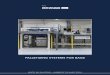 PALLETIZING SYSTEMS FOR BAGS - Vermeulen · PDF filePALLETIZING SYSTEMS FOR BAGS NEWTEC BAG PALLETIZING ... n Bag palletizer for robotic handling of bags ... Bag lifting table. Bag