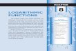 Chapter 8 Logarithmic Functions - Lancaster High · PDF fileCHAPTER 8 319 CHAPTER TABLE OF CONTENTS 8-1 Inverse of an Exponential Function 8-2 Logarithmic Form of an Exponential Equation