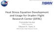 Heat Stress Equation Development and Usage for Dryden ... · PDF fileHeat Stress Equation Development and Usage for Dryden Flight ... graphite/epoxy laminates, ... Heat Stress Equation