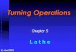 Turning Operations - BITS Pilaniuniverse.bits-pilani.ac.in/uploads/5-Lathe.pdf · Turning Operations Machine Tool – LATHE Job (workpiece) – rotary motion ... Drilling Operations