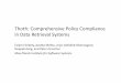 Thoth: Comprehensive Policy Compliance in Data · PDF fileThoth: Comprehensive Policy Compliance in Data Retrieval Systems Eslam Elnikety, Aastha Mehta, Anjo Vahldiek-Oberwagner, Deepak