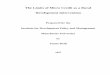 The Limits of Micro Credit as a Rural Development · PDF filemicro finance institutions in rural areas to assess the appropriateness of this specific development intervention. The
