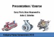 Gary Fitch, Alan Hopewell & John E. · PDF fileGary Fitch Gary has 20 years experience in Hydraulic design and pump application. Previously Sulzer UK Hydraulic design ... Pump Symposium