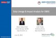 Data Lineage & Impact Analysis for OBIEE - Apps · PDF fileData Lineage & Impact Analysis for OBIEE June 25, 2014 Abdul Hafeez Shaik Practice ... • Where do I have to go to get the