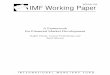 A Framework for Financial Market Development - IMF · PDF filePrepared by Ralph Chami, Connel Fullenkamp and Sunil Sharma. 1: July 2009 : Abstract: This Working Paper should not be