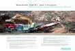 Sandvik QJ341 jaw crusher Technical specification · PDF fileSandvik QJ341 jaw crusher Technical specification sheet The QJ341 is the latest development in the series of tracked jaw