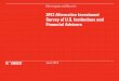 2012 Alternative Investment Survey of U.S. Institutions ...corporate.morningstar.com/us/documents/MarketResearchSurveys/... · 2012 Alternative Investment Survey of U.S ... strategies
