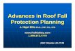Advances in Roof Fall Protection Planning · PDF fileSafety & Health with Roofing Contractors