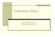 Laboratory Safety - a creation by a jundullah · PDF fileTopics in Laboratory Safety Risk evaluation : pharmaceutical consideration, mikrobiological consideration, risk quantification,