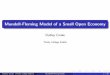 Mundell-Fleming Model of a Small Open Economy1].pdf · The form of the BP depends on what we assume ... Mundell-Fleming Model 22 / 50. Fixed and Floating ... We stick to analyzing