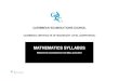 MATHEMATICS SYLLABUS - CXC | Education · PDF fileMATHEMATICS SYLLABUS RATIONALE AIMS Mathematics is a precise and concise means of communicating patterns, relationships, ideas