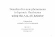 Searches for new phenomena in leptonic final states using ...artscimedia.case.edu/wp-content/uploads/sites/206/2016/03/15142659/... · in leptonic final states using the ATLAS detector