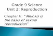 Chapter 6: “ Meiosis is the basis of sexual - St. Paul's ... show... · pg. 176-7. 1. Mosses: External ... Reproduces both sexually and asexually. The Moss. 2. Flowering plants