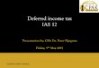 Deferred income tax IAS 12 - Home - ICPAK · PDF fileDeferred income tax IAS 12 ... Tax computation for the year ended Pin No.. Net profit per accounts/ ledger for ... deferred tax