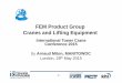 FEM Product Group Cranes and Lifting Equipment - khl · PDF fileCreated and organised by FEM Product Group Cranes and Lifting Equipment International Tower Crane Conference 2015 by