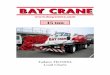 15 ton - BAY CRANE  · PDF fileTandem gear pump for steering, swing and accumulator. ... Air cleaner Dry type, replaceable elemen Torque, Max. ft-lb (kgm) 354 (49) at 1,500rpm