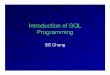 Introduction of SQL Programming - csuohio.educis.csuohio.edu/~sschung/cis612/LectureNoteStoredProcedure... · Embedded SQL A language to which SQL queries are embedded is referred